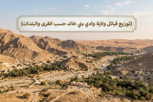 تواجد قبائل وادي بني خالد حسب القرى والبلدات