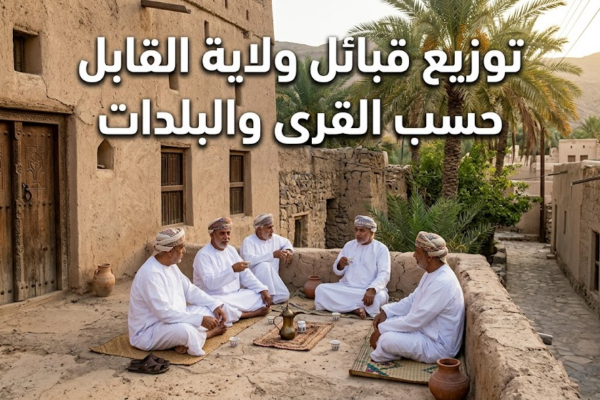 تواجد قبائل ولاية القابل حسب القرى والبلدات
