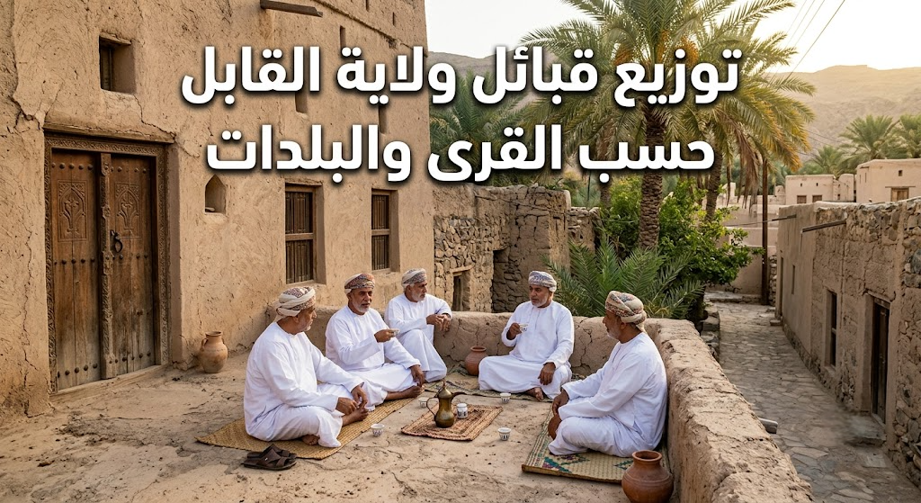 تواجد قبائل ولاية القابل حسب القرى والبلدات