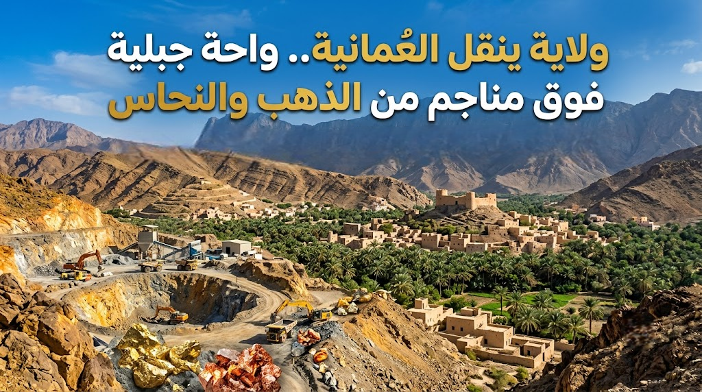 ولاية ينقل العُمانية.. واحة جبلية فوق مناجم من الذهب والنحاس